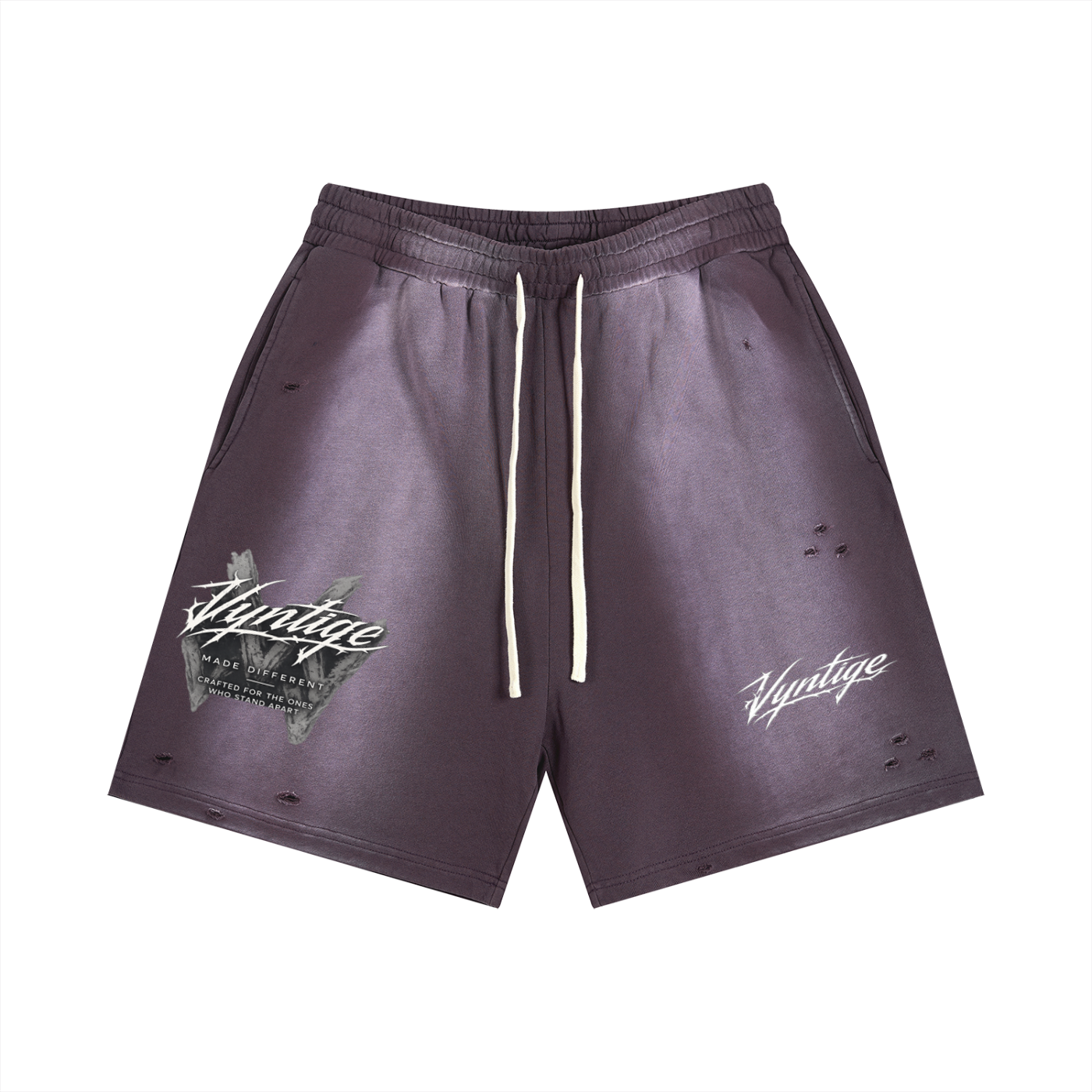 Sun Fade Distressed Shorts