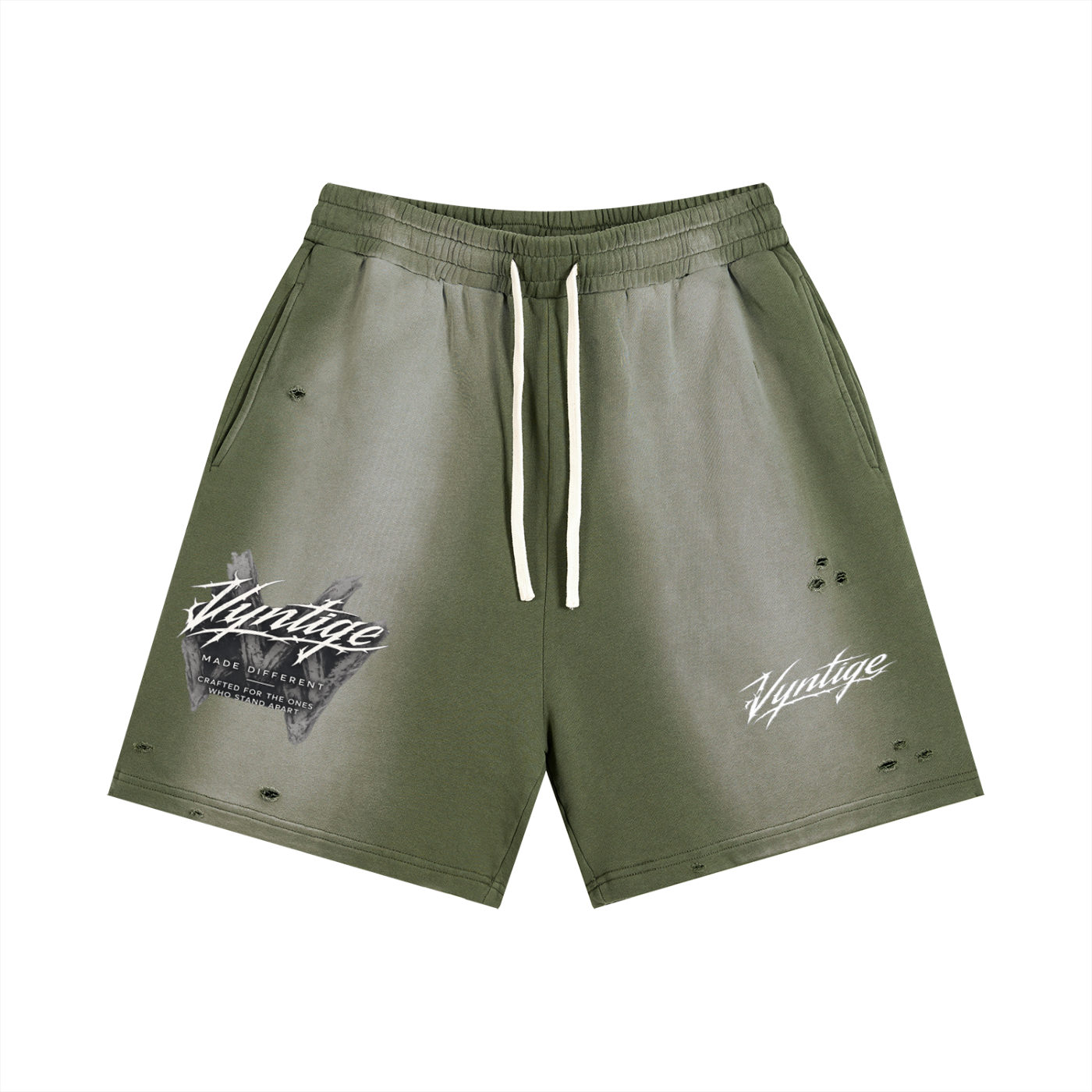 Sun Fade Distressed Shorts