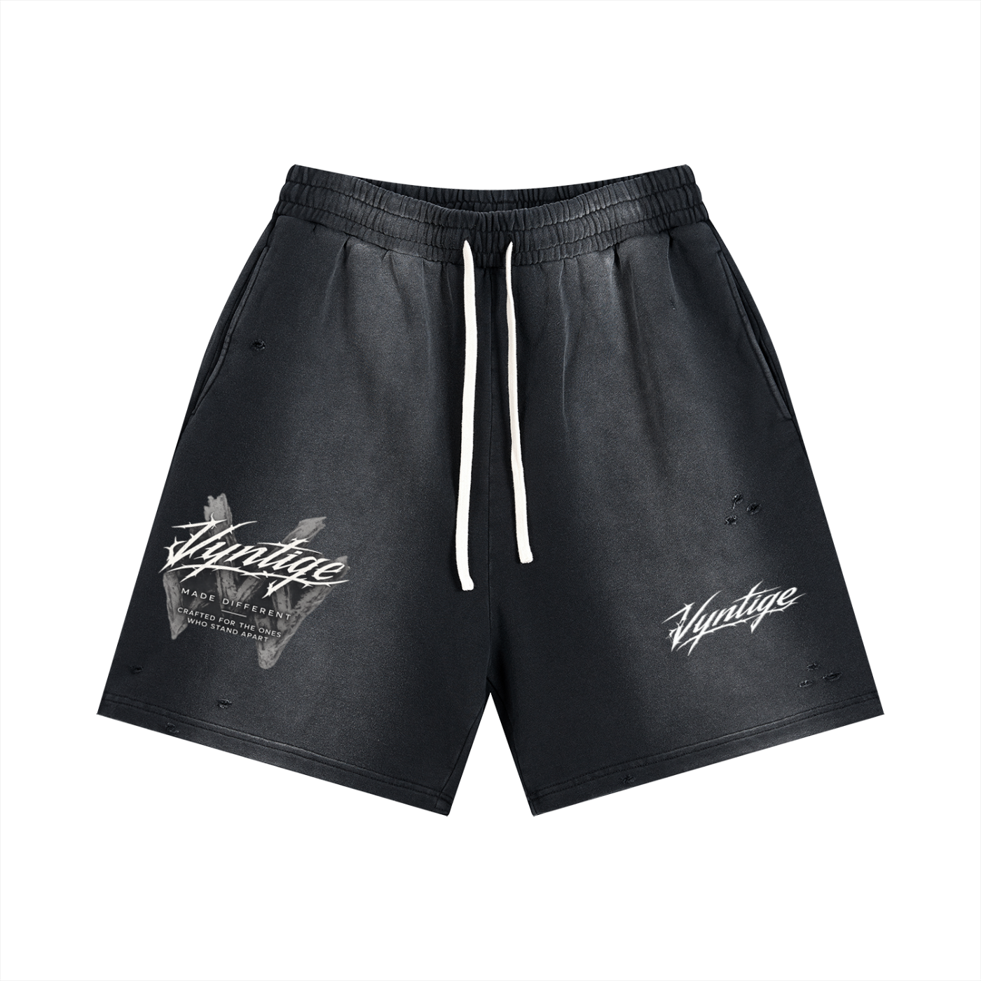 Sun Fade Distressed Shorts