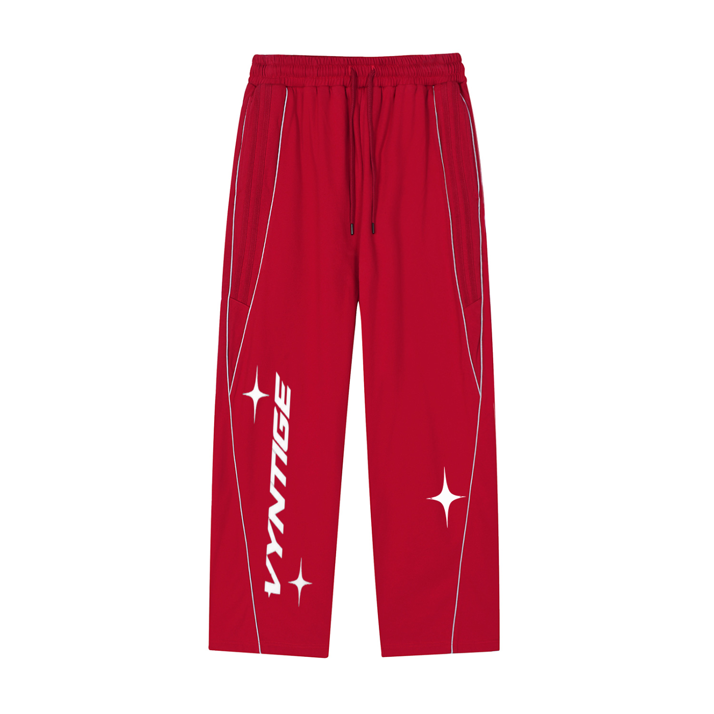 Reflection Striped Straight-Leg Sweatpants