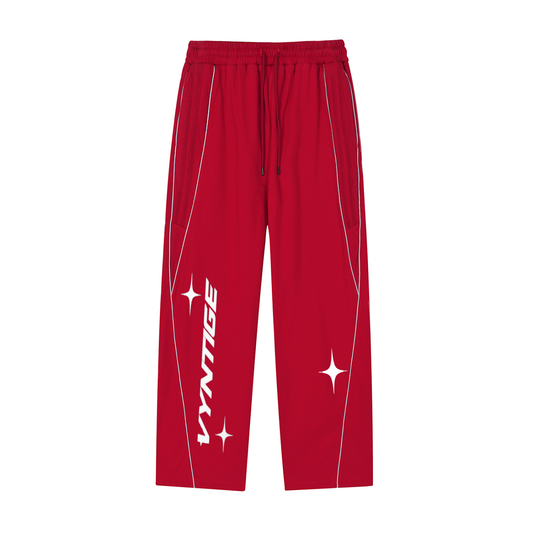 Reflection Striped Straight-Leg Sweatpants