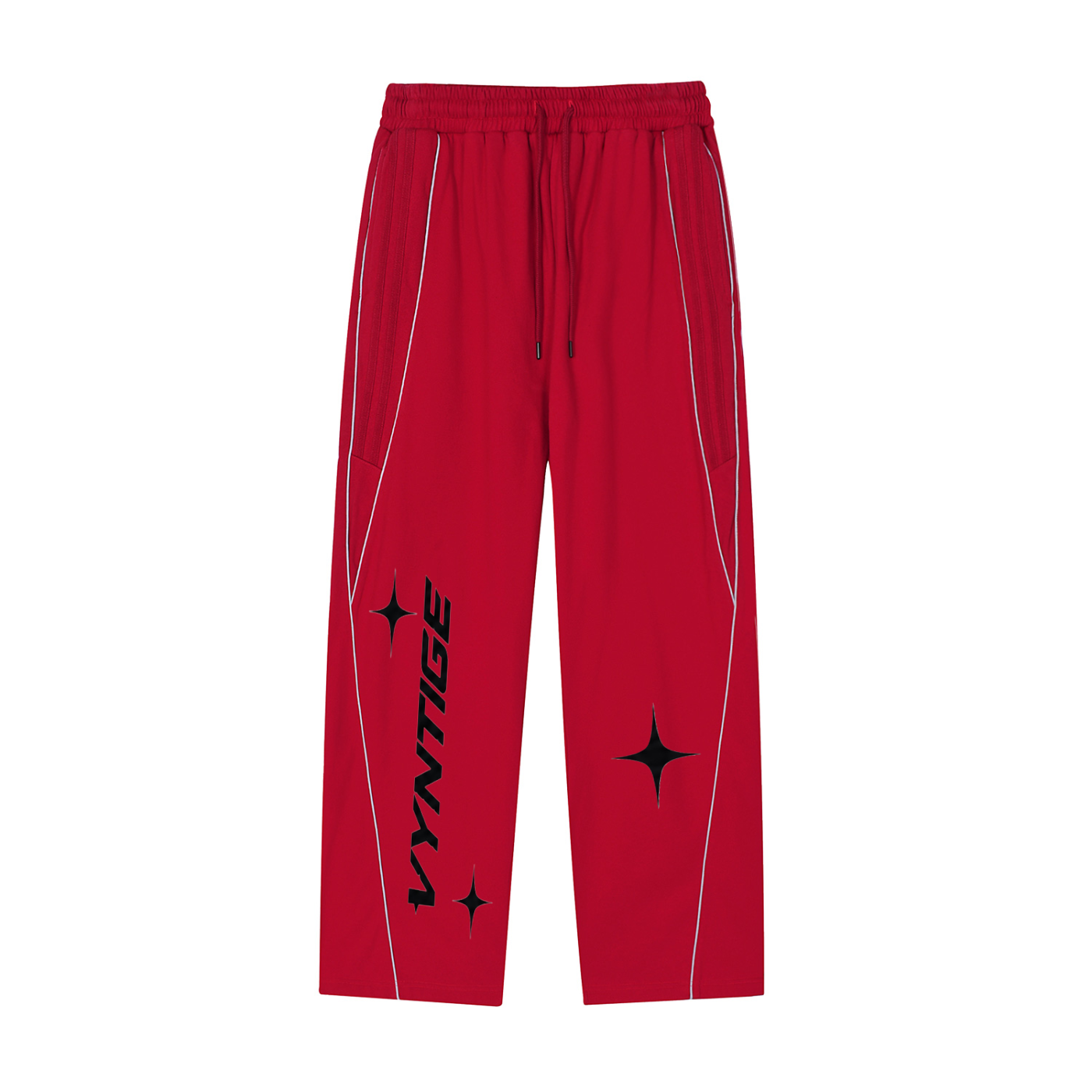 Reflection Striped Straight-Leg Sweatpants