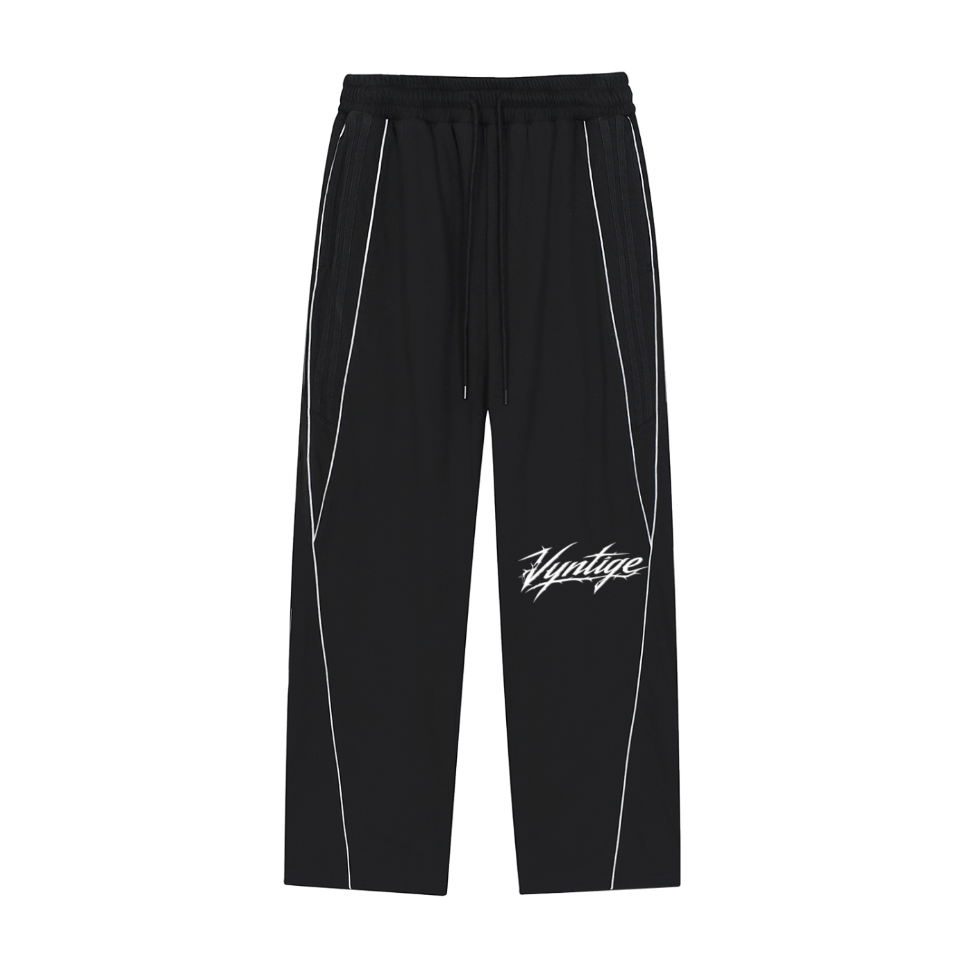 Reflection Striped Straight-Leg Sweatpants