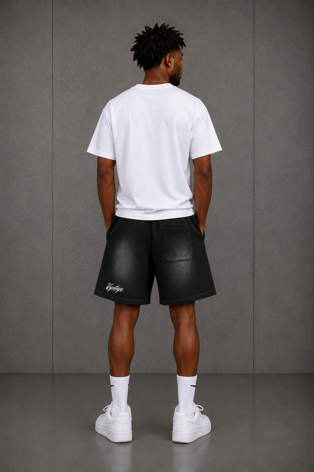 Vyntige Crew - Sun Fade Raw Edge Shorts