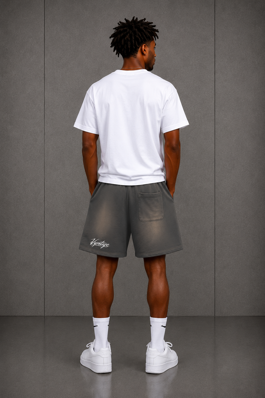 Vyntige Crew - Sun Fade Raw Edge Shorts