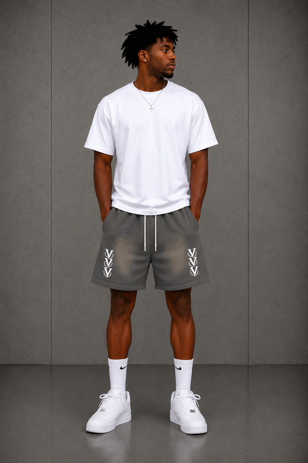 Vyntige Crew - Sun Fade Raw Edge Shorts