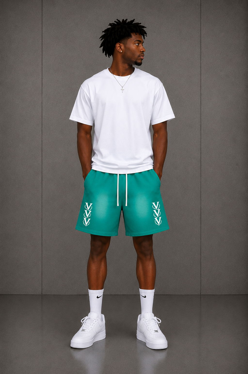 Vyntige Crew - Sun Fade Raw Edge Shorts