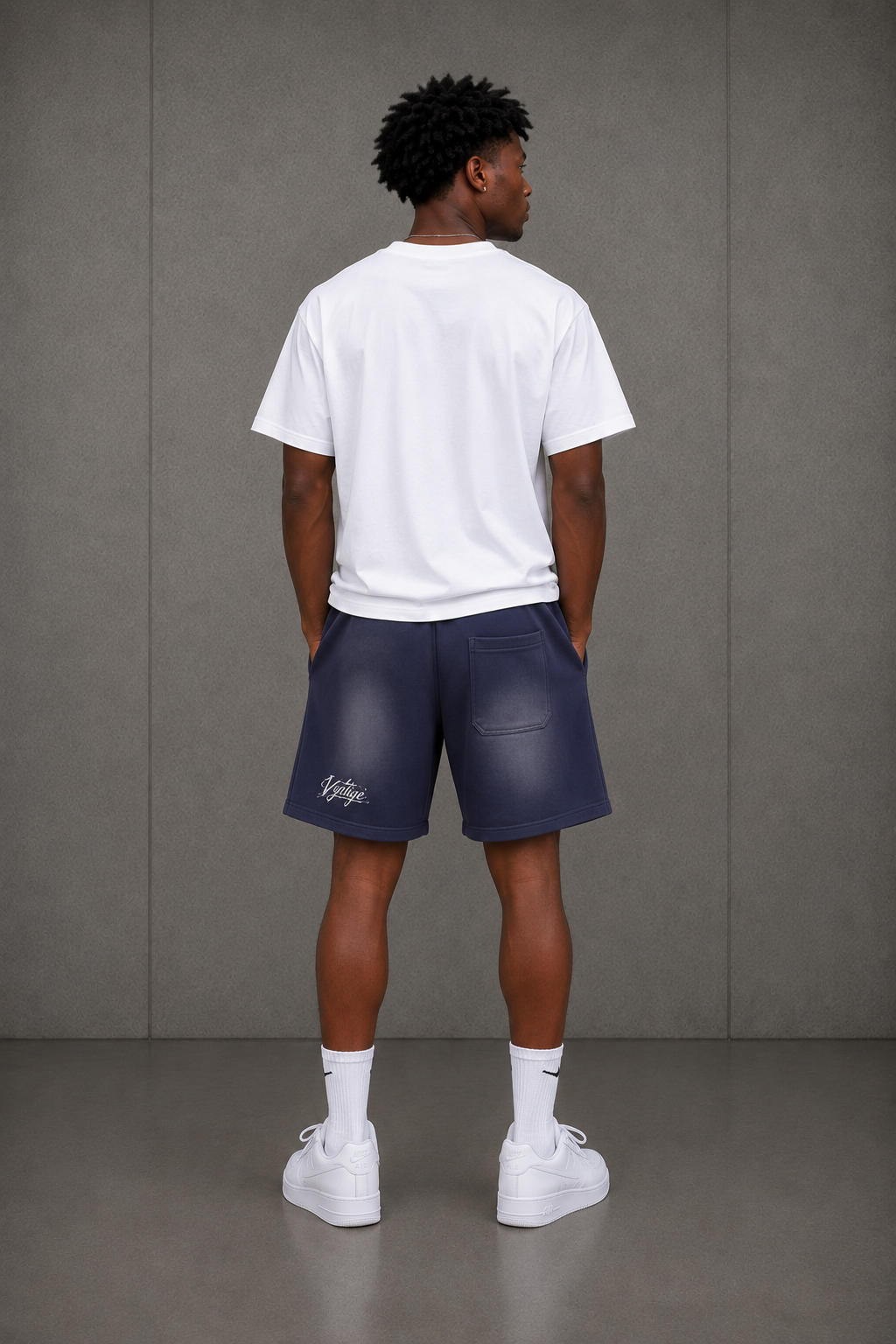 Vyntige Crew - Sun Fade Raw Edge Shorts