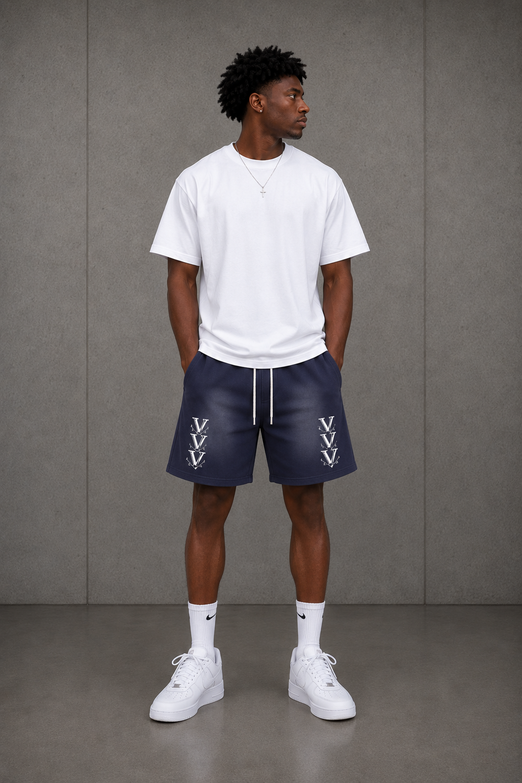 Vyntige Crew - Sun Fade Raw Edge Shorts