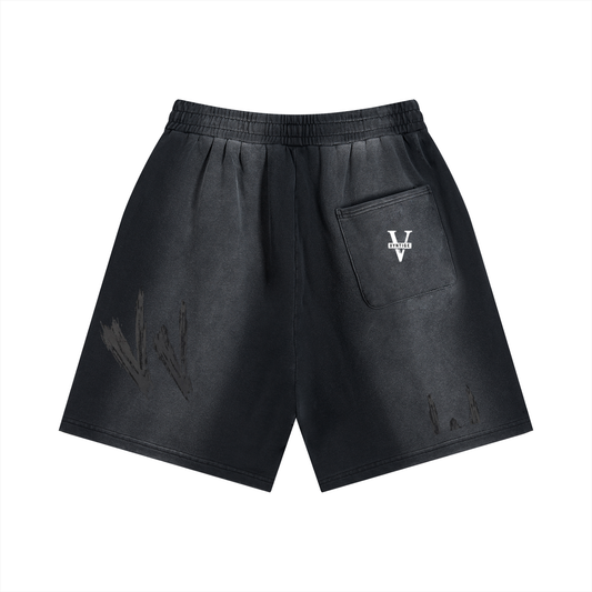 Sun Fade Distressed Shorts