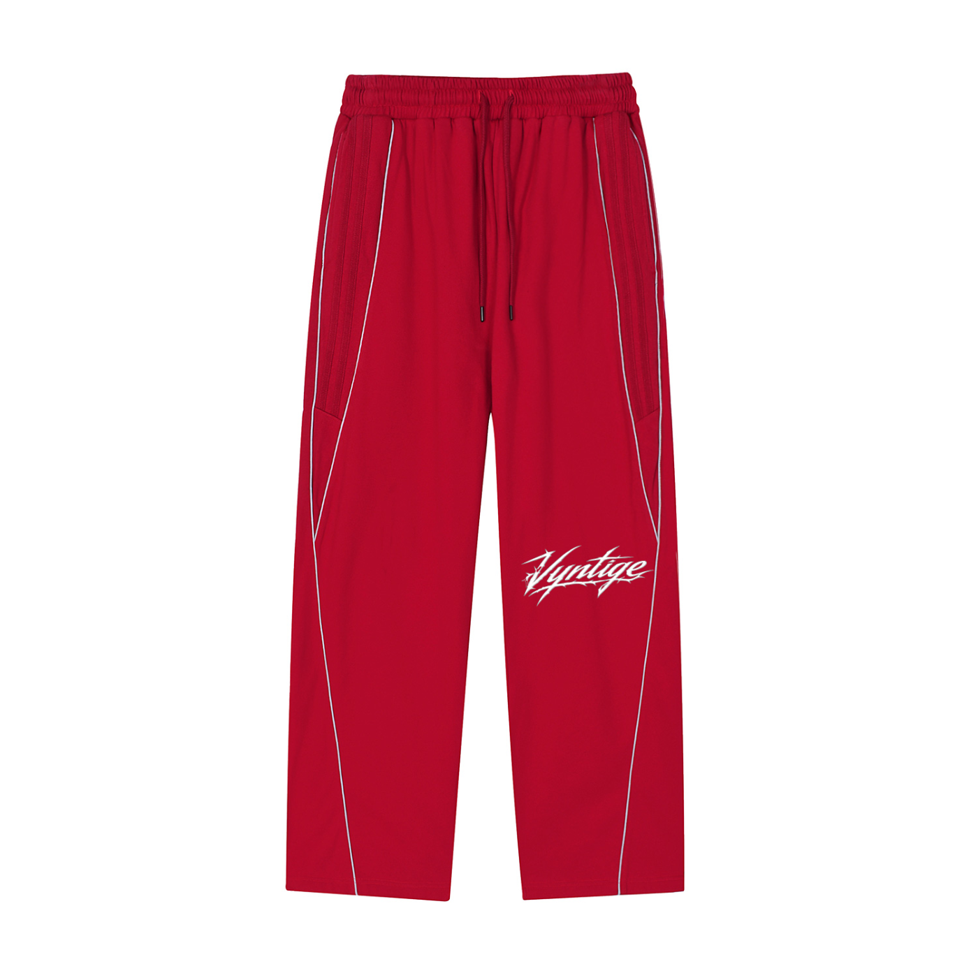 Reflection Striped Straight-Leg Sweatpants