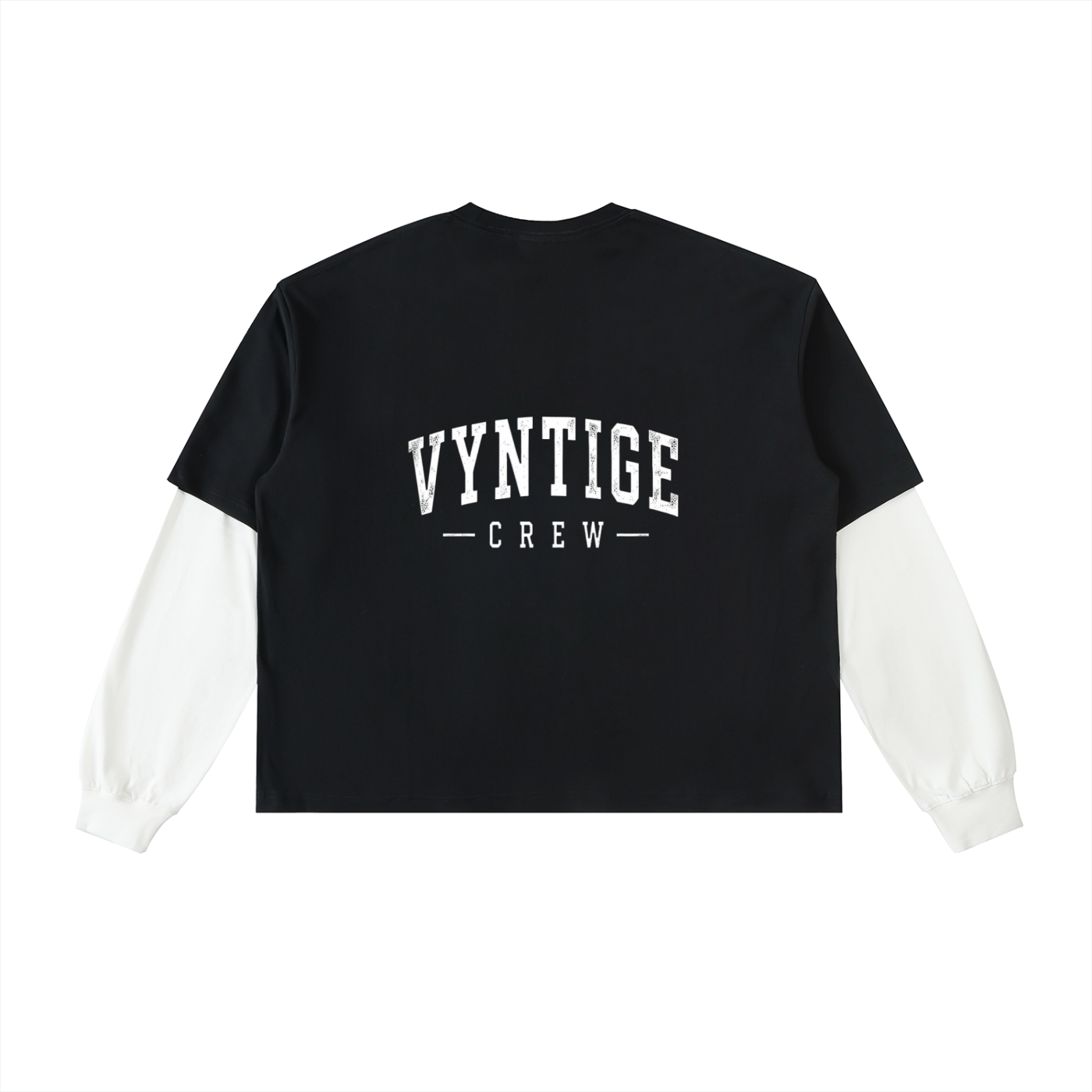 Vyntige Crew - Layered Contrast Long Sleeve Tee