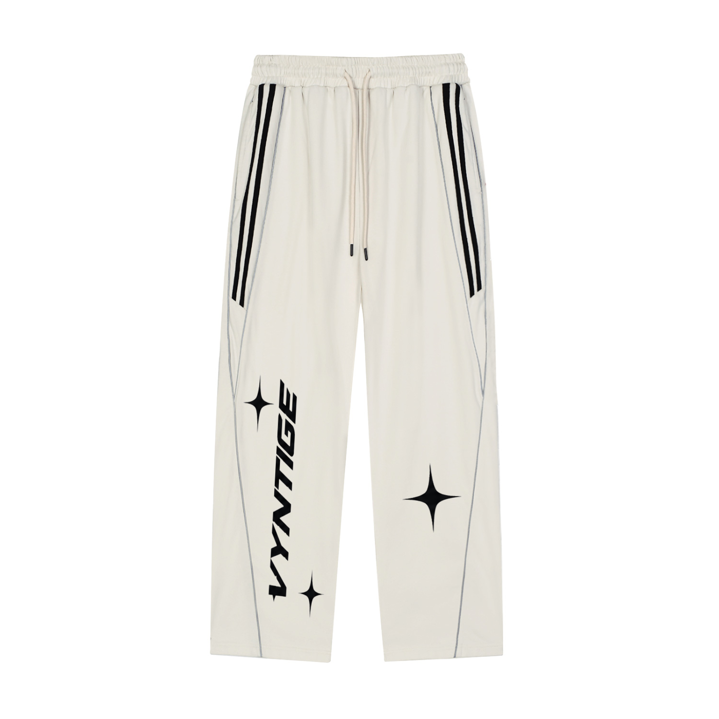 Reflection Striped Straight-Leg Sweatpants